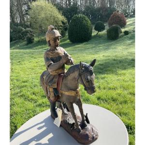 Saint Hubert On Horseback Praying In The Woods, 17th Century