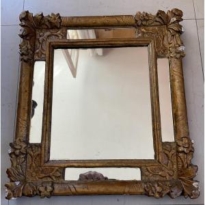 Gilded Wooden Frame With 18th-century Parchments