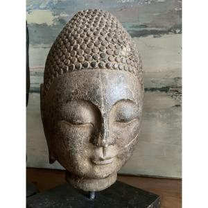 Stone Buddha Head