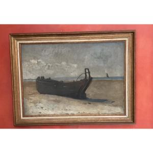 Berck School, Beached Boat, Eugène Trigoulet