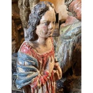 Saint John, Polychrome Wood, 18th Century