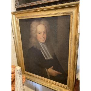 Portrait Of A Man With An 18th Century Wig