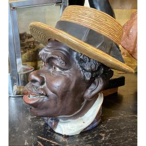 Head Of A Jazzman With A Boater