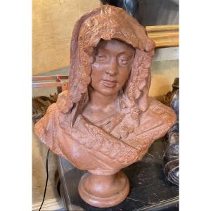 Young Woman's Terracotta Bust