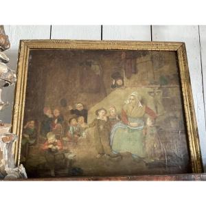 18th Century Flanders Canvas The Schoolmistress