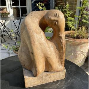 Shelomo Selinger Woman Woodcarving