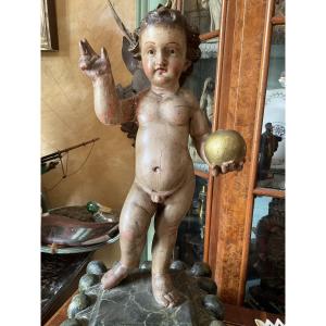 Child Jesus Boi Polychrome Spain 18th Century