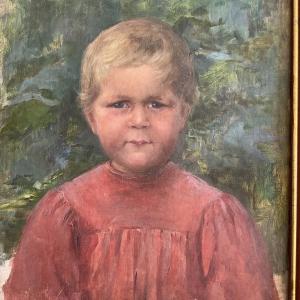 Portrait Of A Child By Lauvernay Petitjean Jeanne