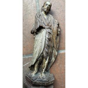 Saint John The Baptist 18th Century Painted Wood