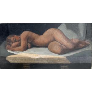 Nude 1930 On Double-sided Cardboard