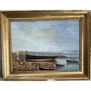 Cher Dubreuil Canvas: Boats And Shipyards