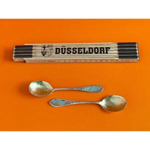 Koch & Bergfeld Bremen, 800 Silver Cutlery, Bremen Lily, Ice Cream Spoon
