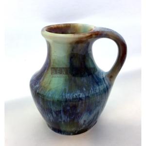 Vilmos Zsolnay Art Nouveau Earthenware Pitcher Approx. 1900