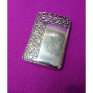 Art Nouveau Cigarillo, Cigars, Cigarette Box, 900 Silver