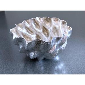 Allan Scharff, Unique Bowl In 999/1000 Silver, Copenhagen 2006. Handwork, Unique Piece