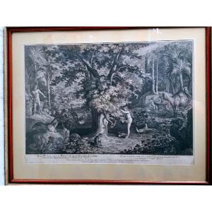 Ridinger, Johann Elias: (ulm 1698-1767 Augsburg) Paradise Or The Creation And Fall Of The Father