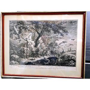 Ridinger, Johann Elias: (ulm 1698-1767 Augsburg, Germany) Paradise Or Creation And Ch