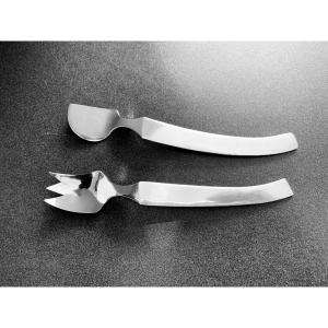 Modern Fish Cutlery, 925/1000 Silver, Design Claës Giertta (1926-2007) Stockholm, Sweden 1993