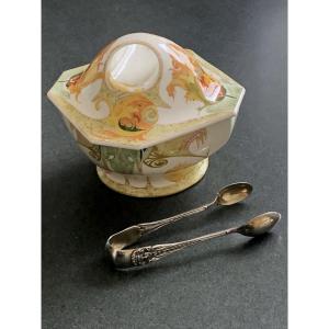 Rozenburg The Hague Eggshell Porcelain Tea Caddy Circa 1900-1907