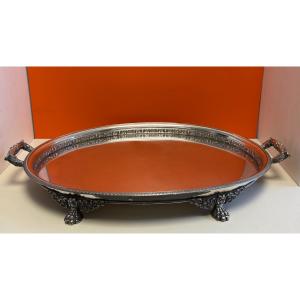 Gallery Tray, Silver 13 Lots, Friedrich Ludwig I. Andreas Drube, Arolsen, Around 1820/30