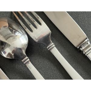 Cutlery Service For Six People, Koch & Bergfeld Bremen 1930 Belle Epoque Pattern No. 66700