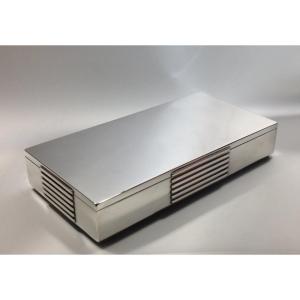 Georg Jensen Sterling Art Deco Lidded Square Box #857 Design Jorgen Jensen