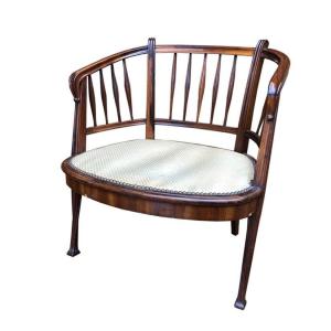 Louis Majorelle Nancy 1900 Art Nouveau Children's Armchair In Precious Wood