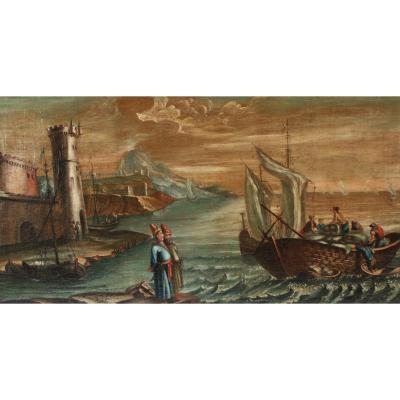 Entrance Of The Harbour Of The Merchant Marine