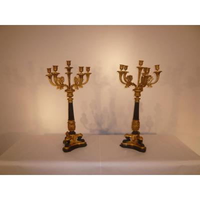 Pair Of Candelabra Restoration