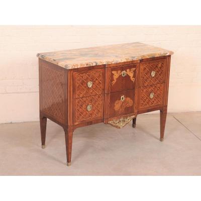 Louis XVI Commode In Marquetry