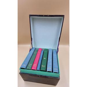 Leather Box 7 Books Romantic Roman Young Girls Restoration Louis Philippe