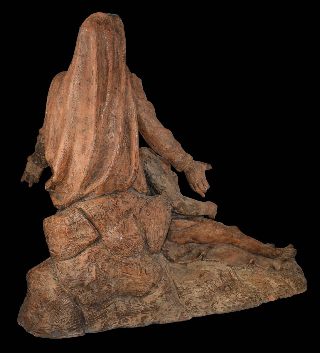 Pietà – Scultura in terracotta emiliana del XVIII secolo, Attribuita a Giuseppe Maria Mazza -photo-3