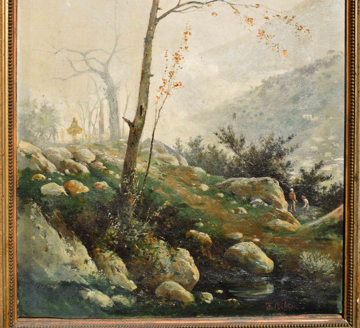 Dipinto di Federico Ashton (1836–1904) – Veduta alpina-photo-3