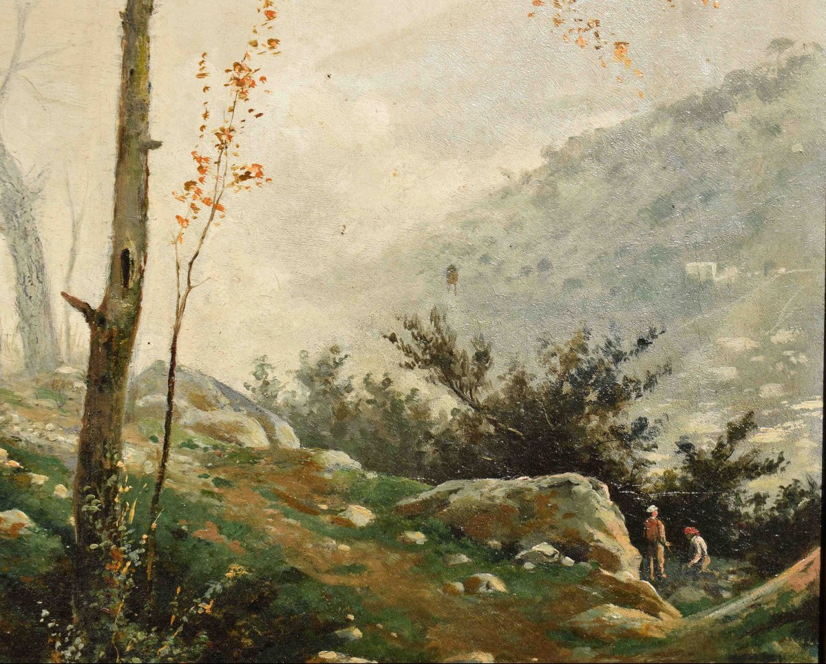 Dipinto di Federico Ashton (1836–1904) – Veduta alpina-photo-1