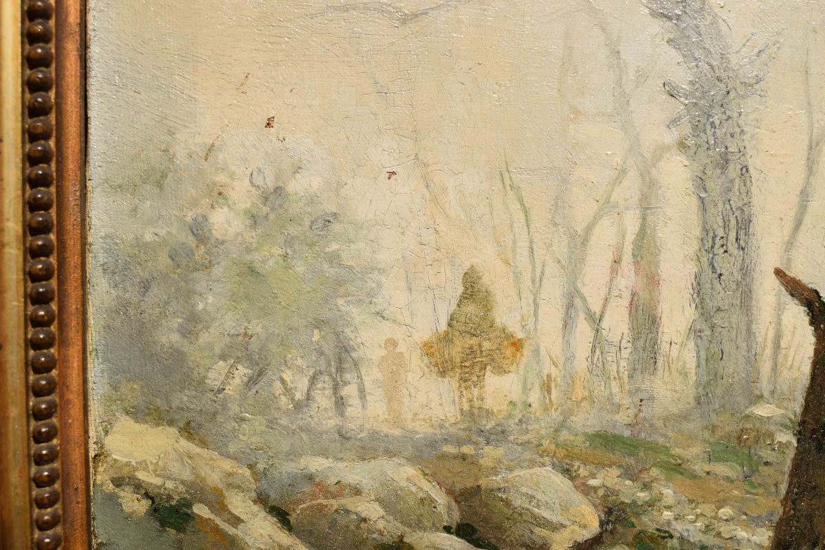 Dipinto di Federico Ashton (1836–1904) – Veduta alpina-photo-3