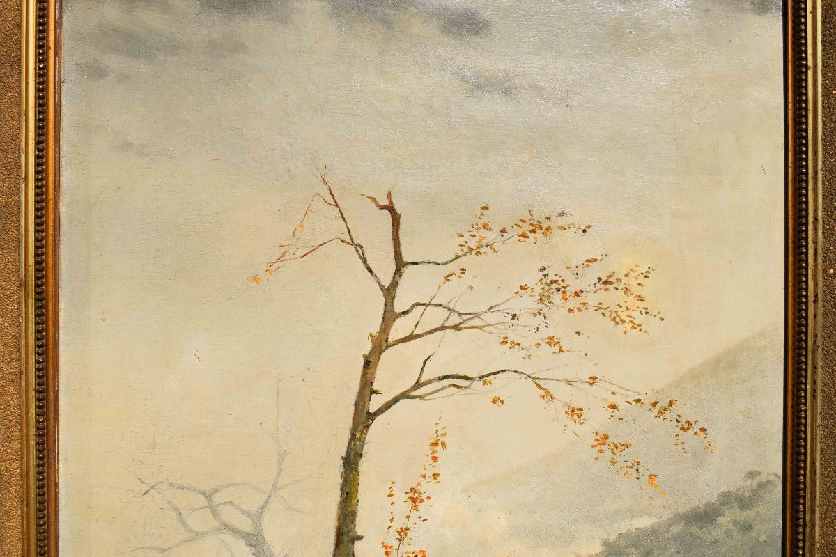 Dipinto di Federico Ashton (1836–1904) – Veduta alpina-photo-4