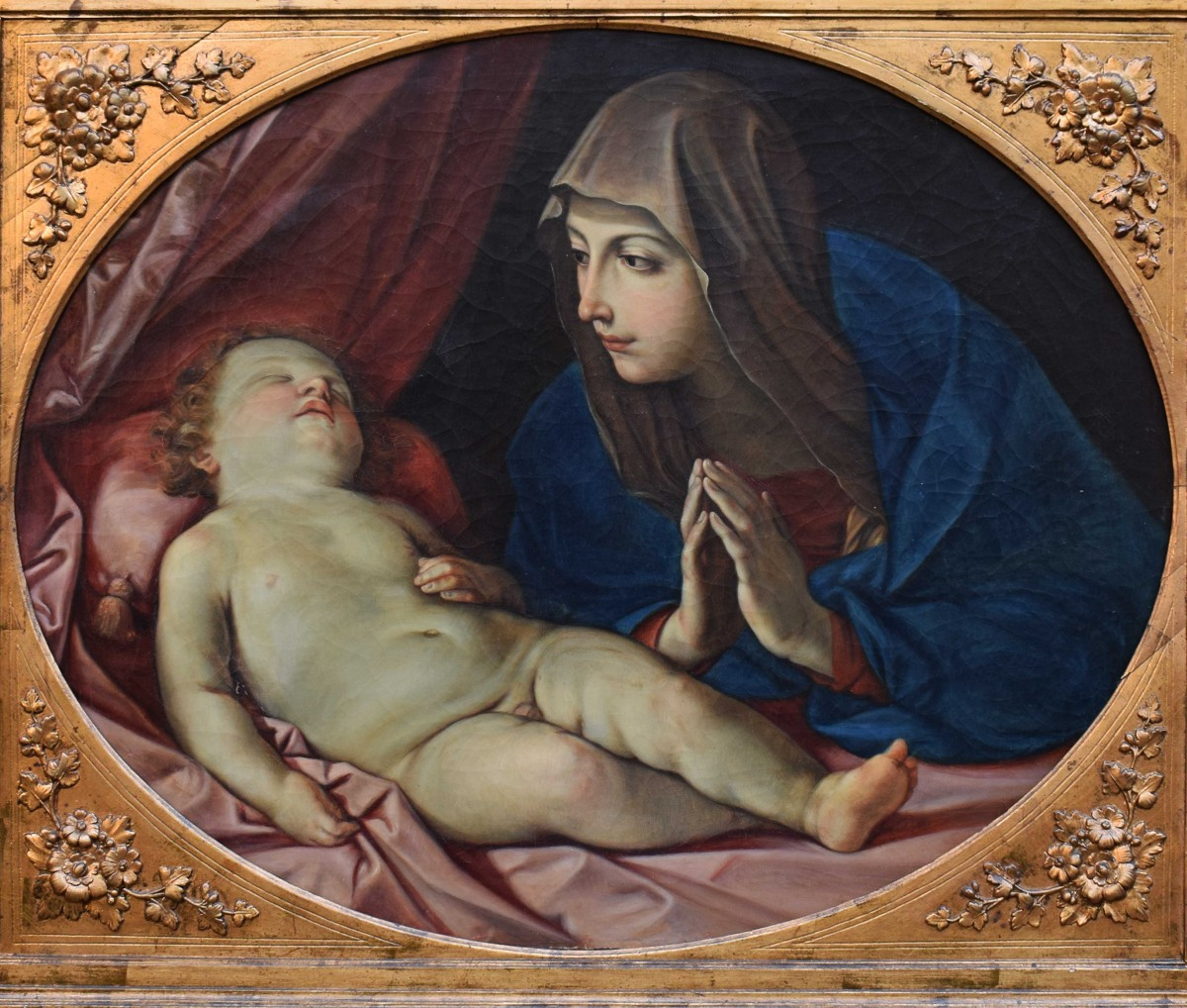 Madonna con il Bambino da Guido Reni, dipinto  XIX secolo-photo-2