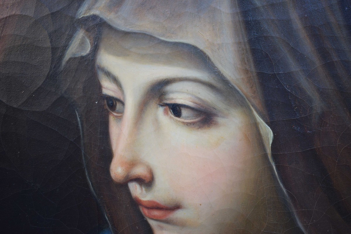Madonna con il Bambino da Guido Reni, dipinto  XIX secolo-photo-4