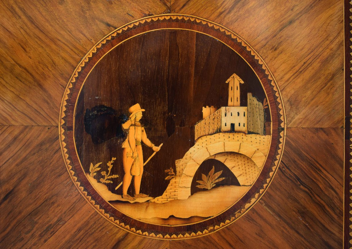 Coppia di Comodini Luigi XVI - Lombardia, Fine XVIII Secolo-photo-2