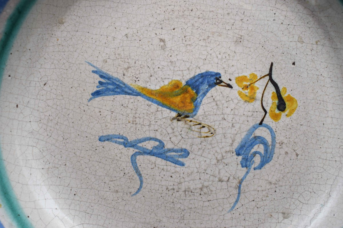 Piatto "bacile" in maiolica - Cerreto Sannita (attrib.), XVIII secolo-photo-2