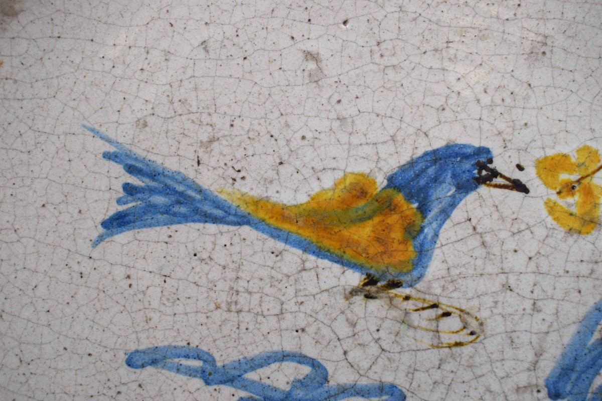 Piatto "bacile" in maiolica - Cerreto Sannita (attrib.), XVIII secolo-photo-3