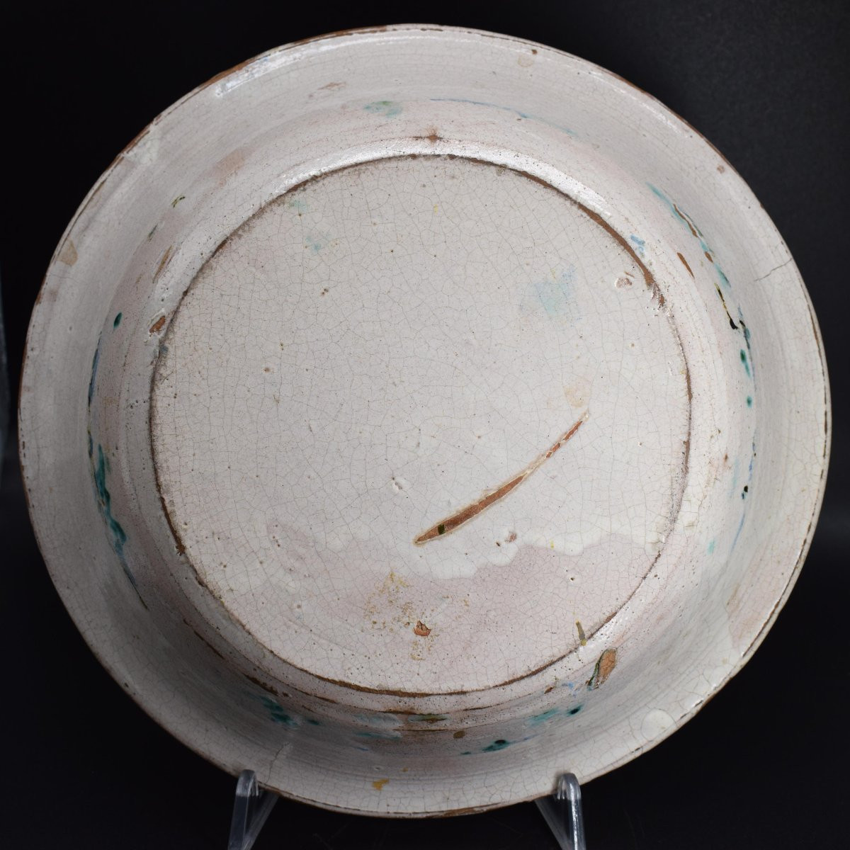 Piatto "bacile" in maiolica - Cerreto Sannita (attrib.), XVIII secolo-photo-4
