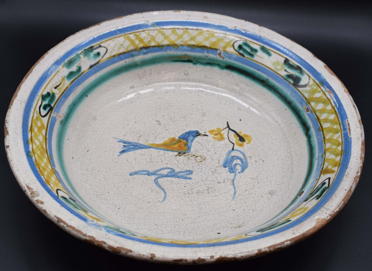 Piatto "bacile" in maiolica - Cerreto Sannita (attrib.), XVIII secolo-photo-8