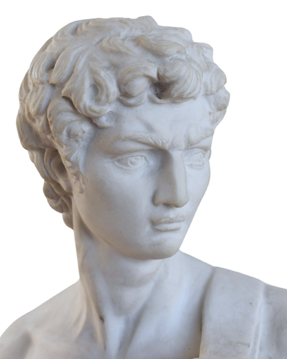 Riproduzione in polvere di marmo del David di Michelangelo - Dal Torrione-photo-3