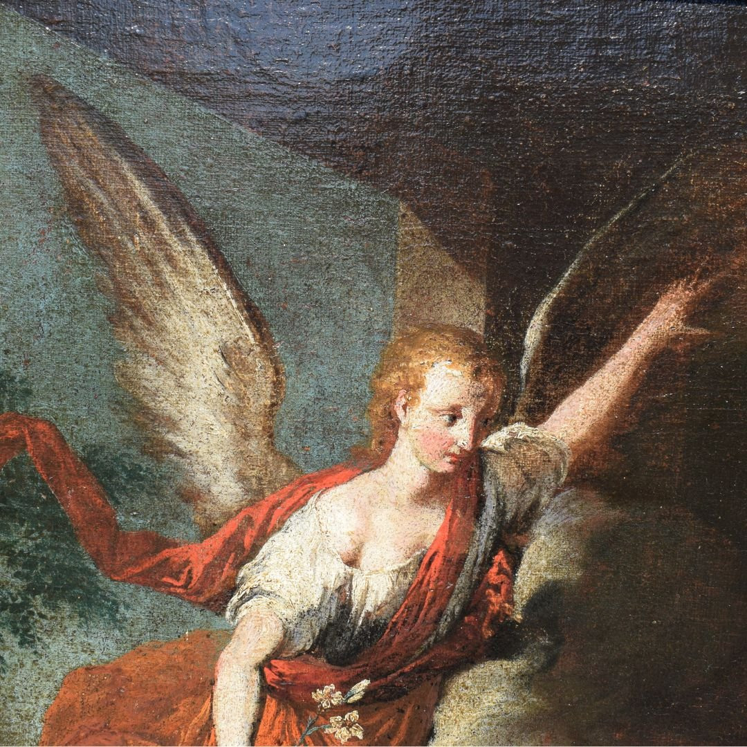Dipinto lombardo religioso Annunciazione Inizio XVIII secolo-photo-1
