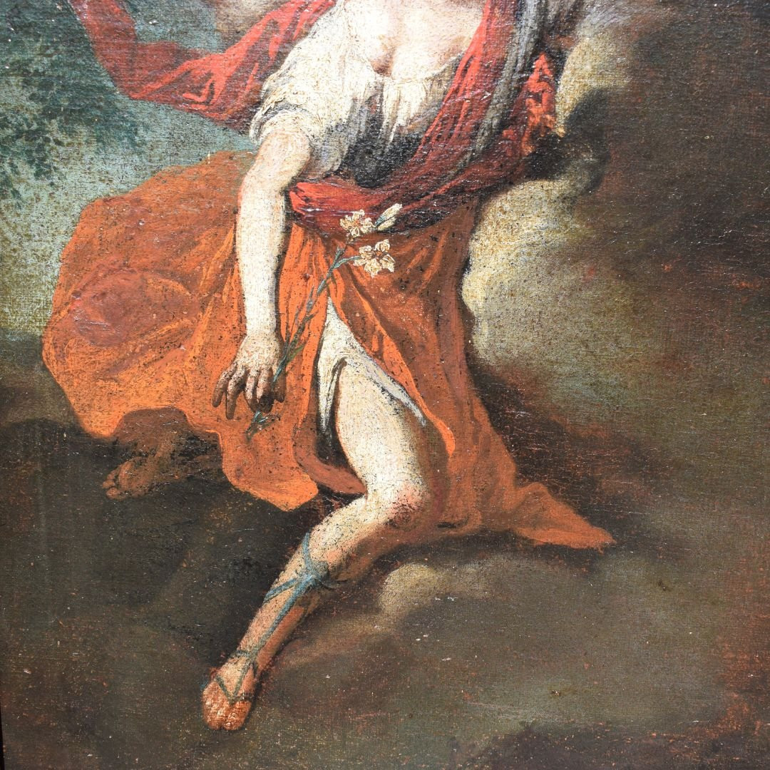 Dipinto lombardo religioso Annunciazione Inizio XVIII secolo-photo-5