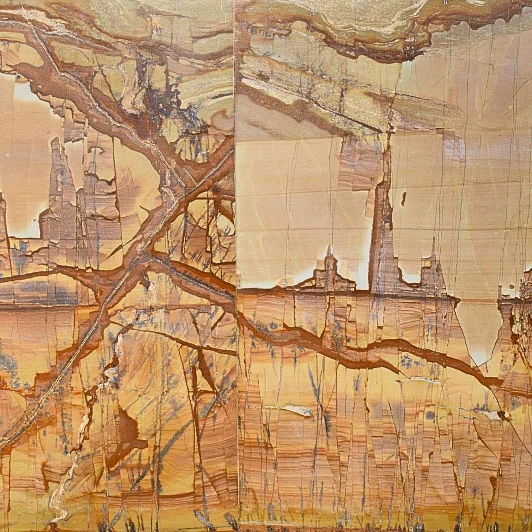 Coppia di Pietre Paesine incorniciate – Toscana, XVIII secolo-photo-5