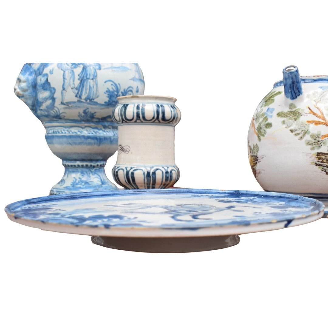 Alzatina in maiolica – Cavaliere a cavallo - Liguria, fine XVII secolo-photo-3