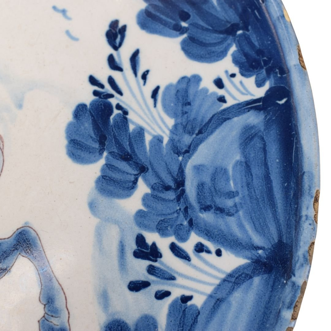 Alzatina in maiolica – Cavaliere a cavallo - Liguria, fine XVII secolo-photo-2