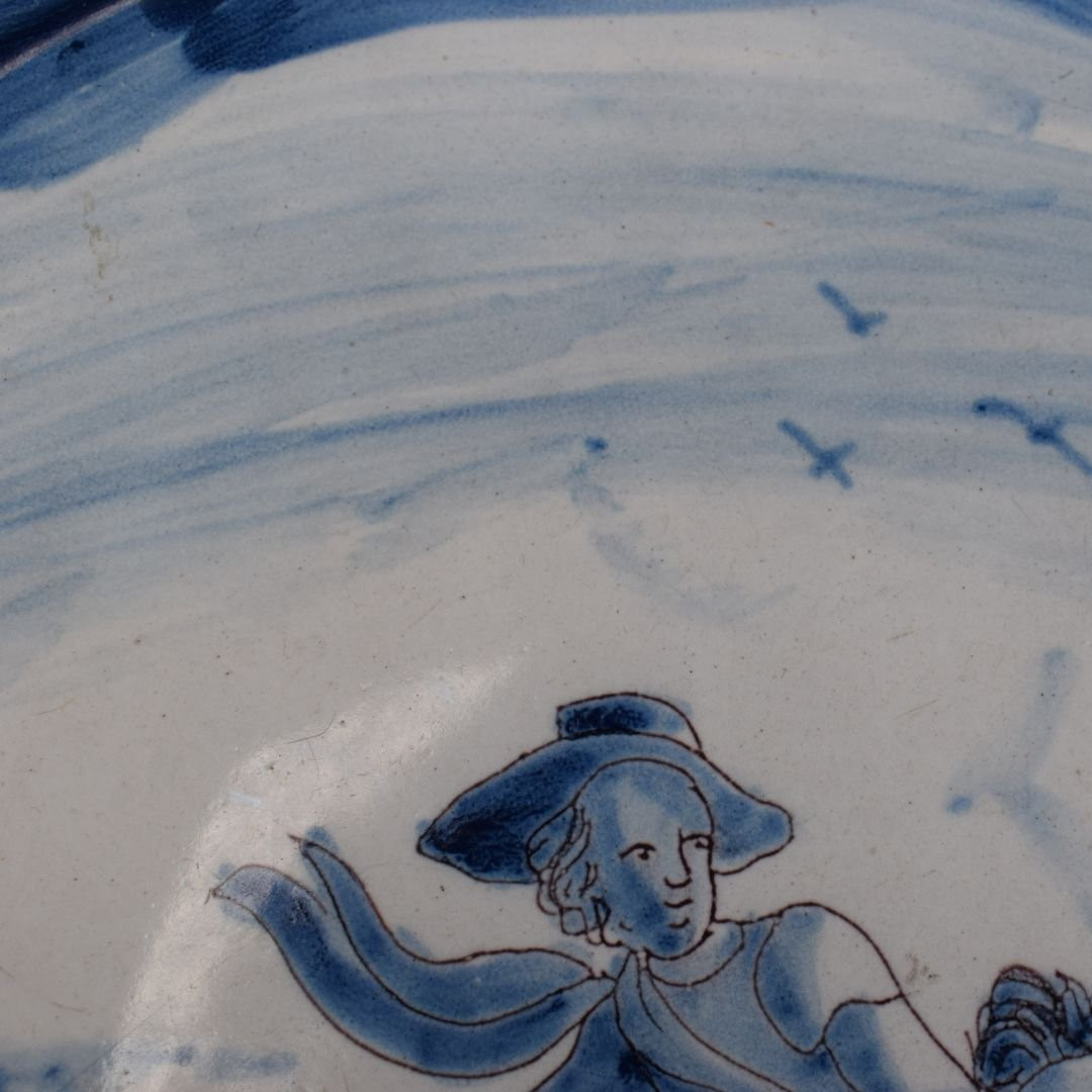 Alzatina in maiolica – Cavaliere a cavallo - Liguria, fine XVII secolo-photo-5